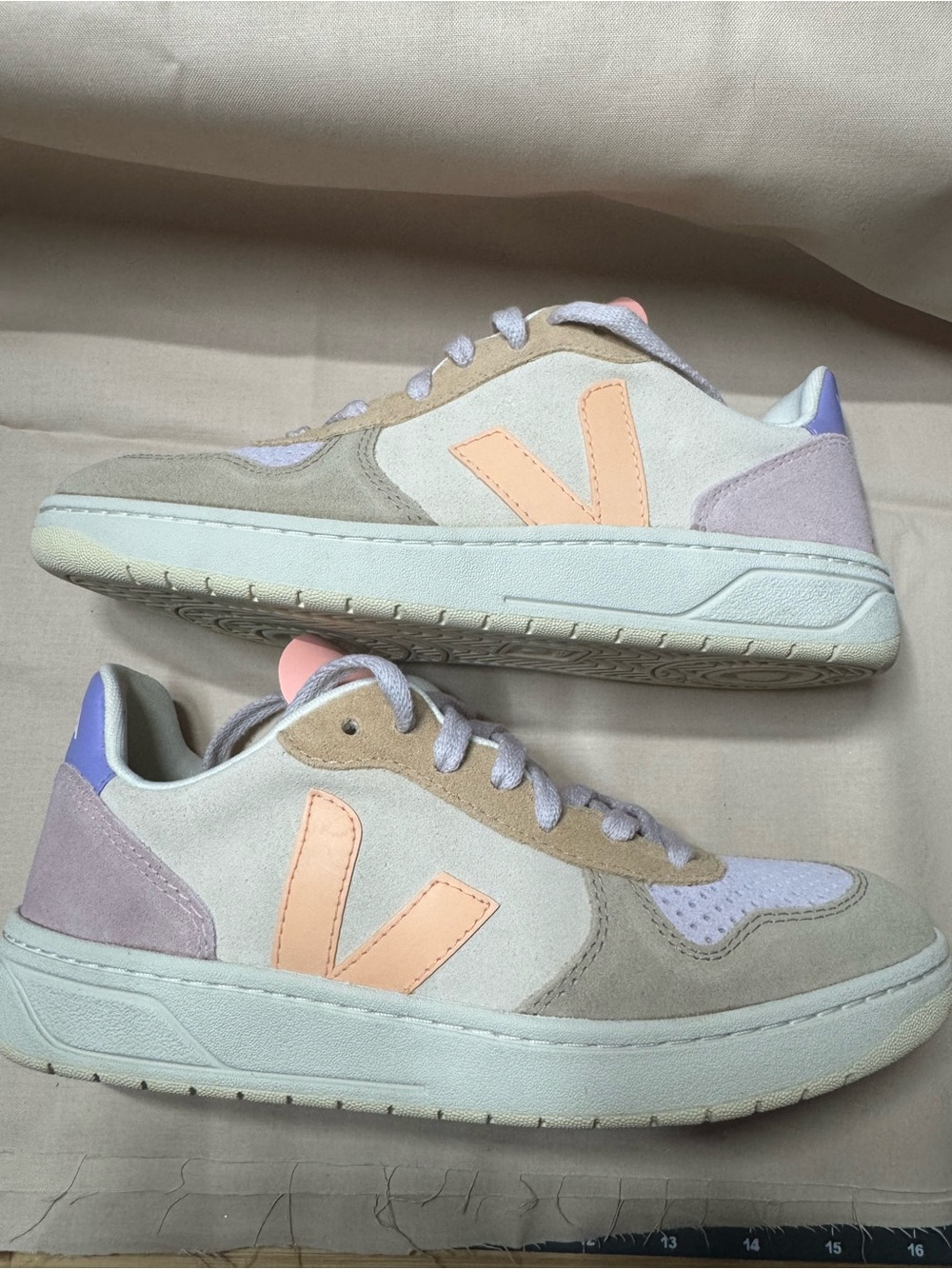 Veja V-10 suede sneakers - Picture 4 of 9